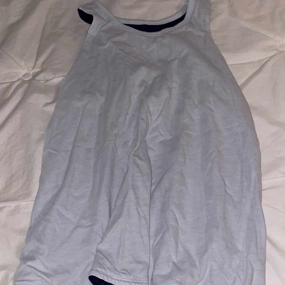 Athleta Girl blue reversible tank top